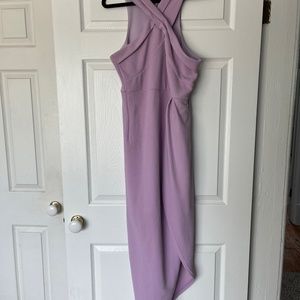 Lavender cross neck dress